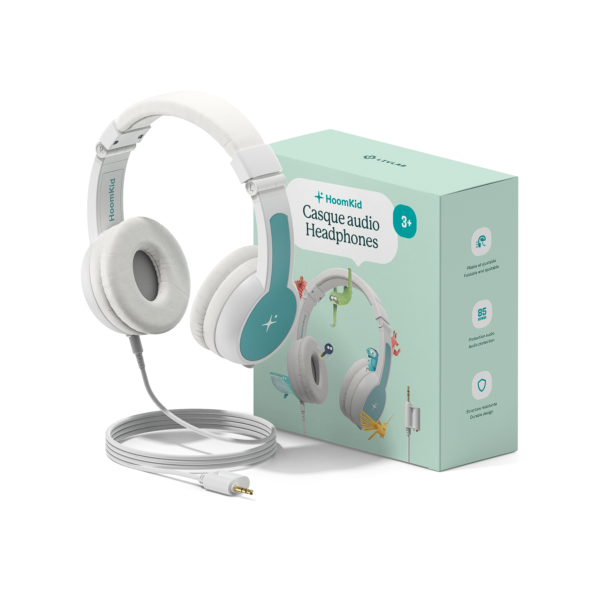 Auriculares HoomKid | Ajustables, Plegables y Personalizables