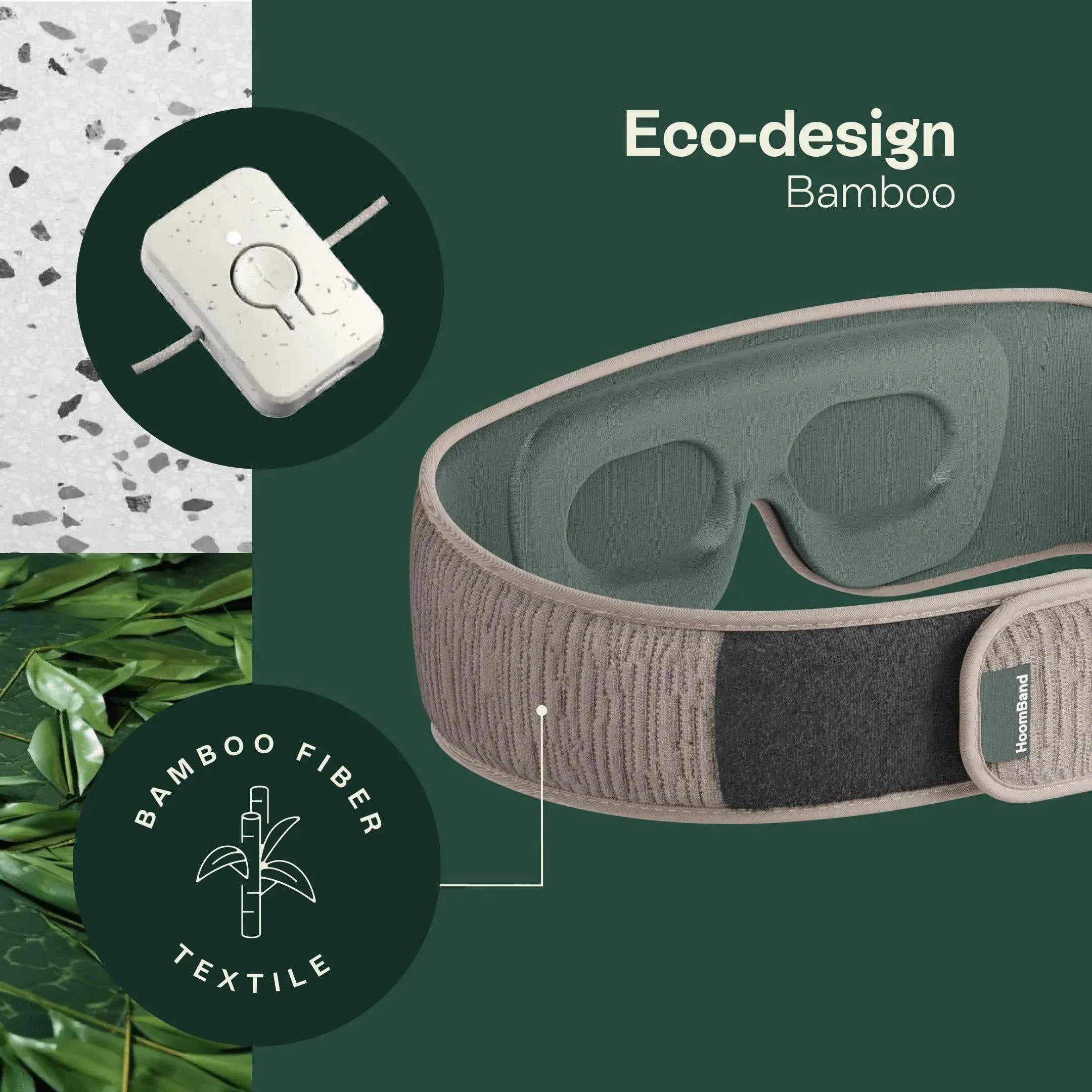 HoomBand Ultimate by Livlab, Bluetooth sleep mask with integrated headphones and access to Livlab app for peaceful sleep.