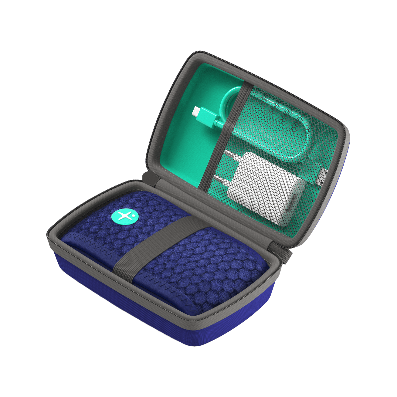 LIVLAB HoomBand official travel case in white, featuring a sleek design and durable material for protection.