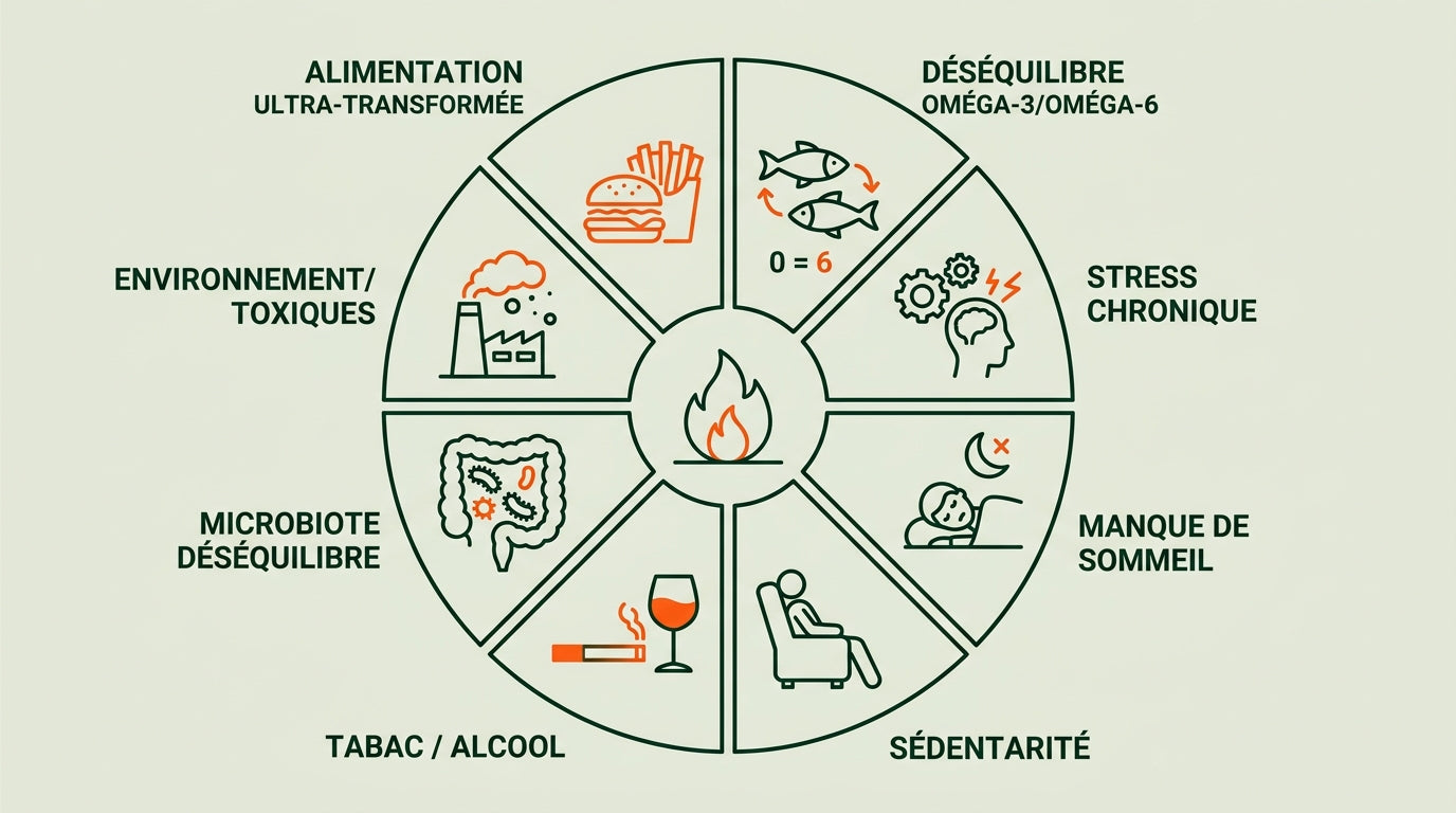 Inflammation chronique : causes, sommeil et énergie