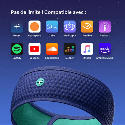 HoomBand | Bandeau audio sommeil + Accès application Livlab + Pack audio HoomBook tome 1