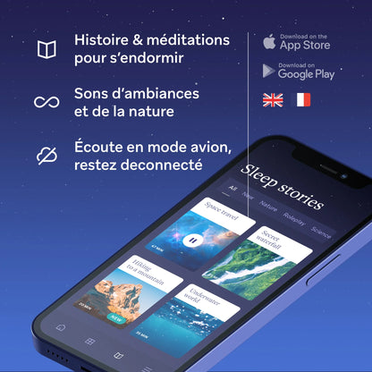 HoomBand | Bandeau audio sommeil + Accès application Livlab + Pack audio HoomBook tome 1