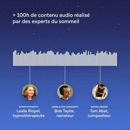 HoomBand | Bandeau audio sommeil + Accès application Livlab + Pack audio HoomBook tome 1
