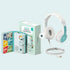 Livlab HoomKid headphones in a bundle, showcasing vibrant colors and ergonomic design for kids.