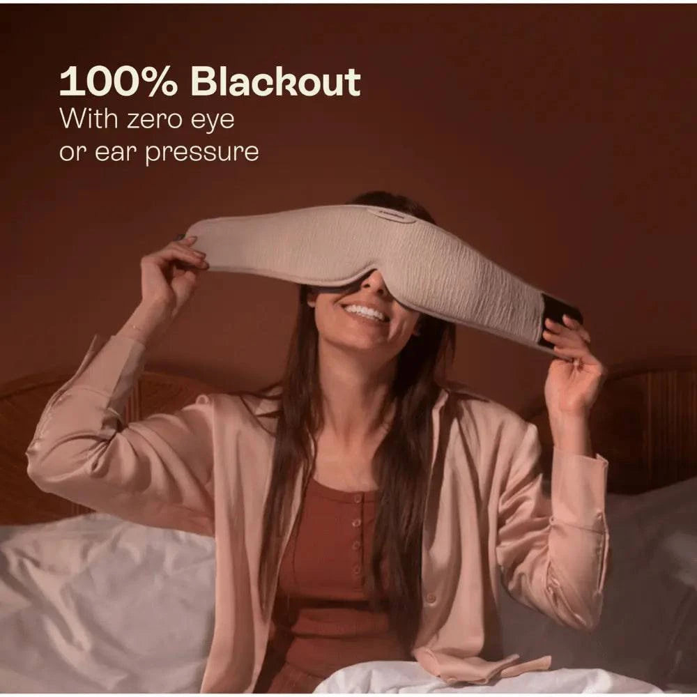 HoomBand Ultimate by Livlab, a Bluetooth sleep mask with built-in audio and access to the Livlab app.