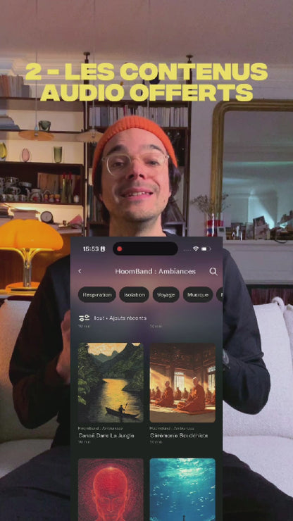 HoomBand | Bandeau audio sommeil + accès application Livlab